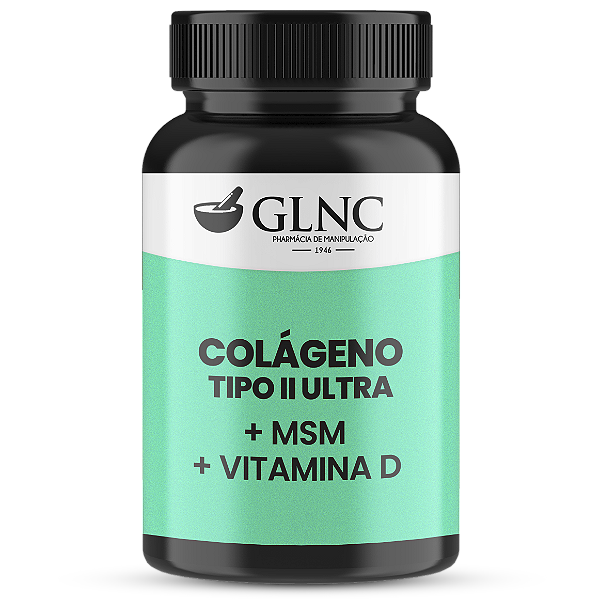 Colágeno Tipo II + MSM + Dimalato de magnésio
