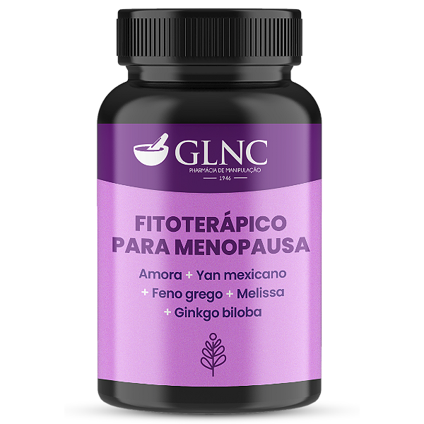 Fitoterápico para Menopausa - Amora + Yan mexicano + Feno grego + Melissa + Ginkgo biloba
