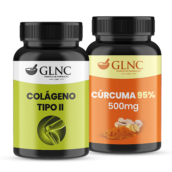 Combo - Colágeno Tipo II  + Curcuma extrato 95%