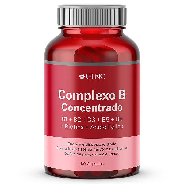 Complexo B Concentrado (B1 + B2 + B3 + B5 + B6 + Biotina + Ácido Fólico)