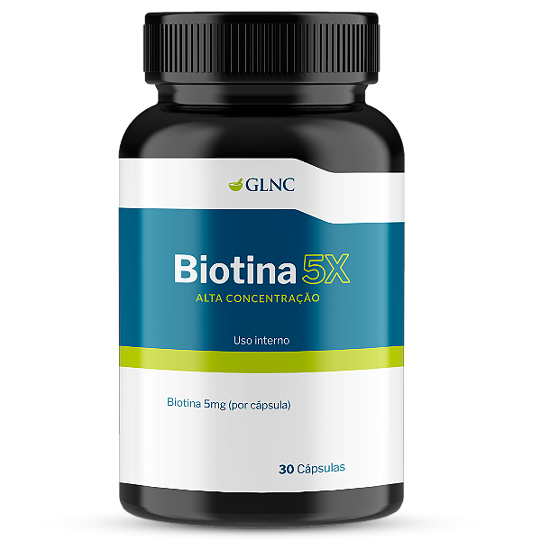 Biotina 5X - 5 mg por Cápsula - Alta Concentração