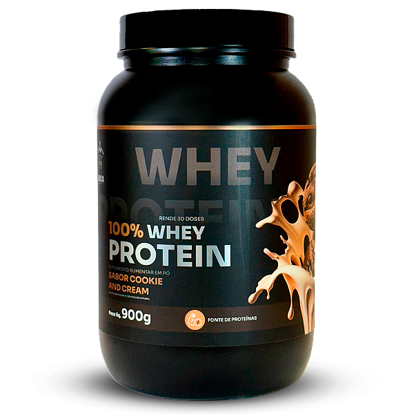 Whey Protein 900g - Sabor Cookie and Cream (Sem Lactase) | Boca Nutrition