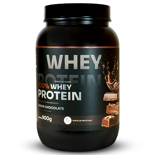 Whey Protein 900g - Sabor Chocolate (Sem Lactase) | Boca Nutrition