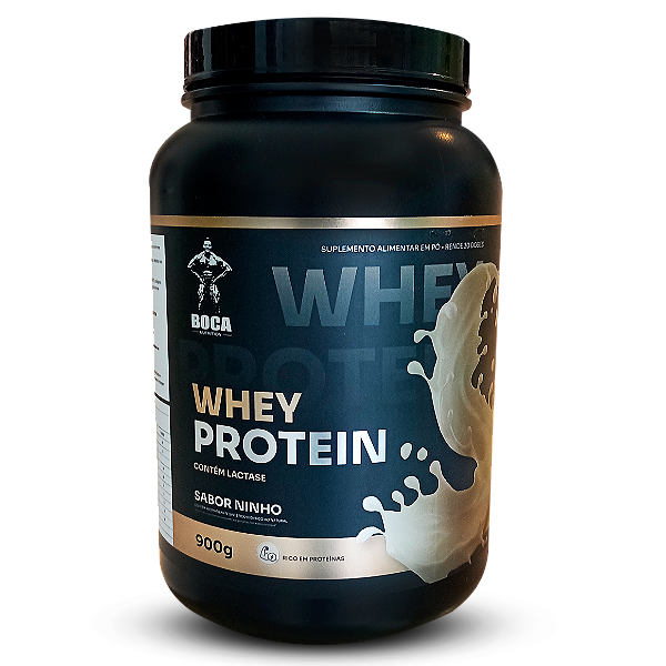Whey Protein 900g - Sabor Ninho 100% Concentrado | Boca Nutrition