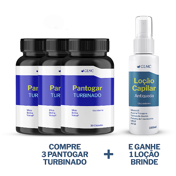 COMPRE 3 Pantogar® e GANHE 1 Loção Capilar Antiqueda