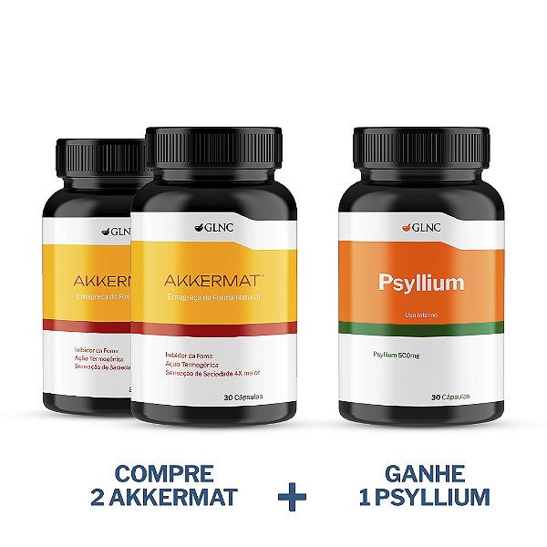 COMPRE 2 Akkermat® e GANHE 1 Psyllium