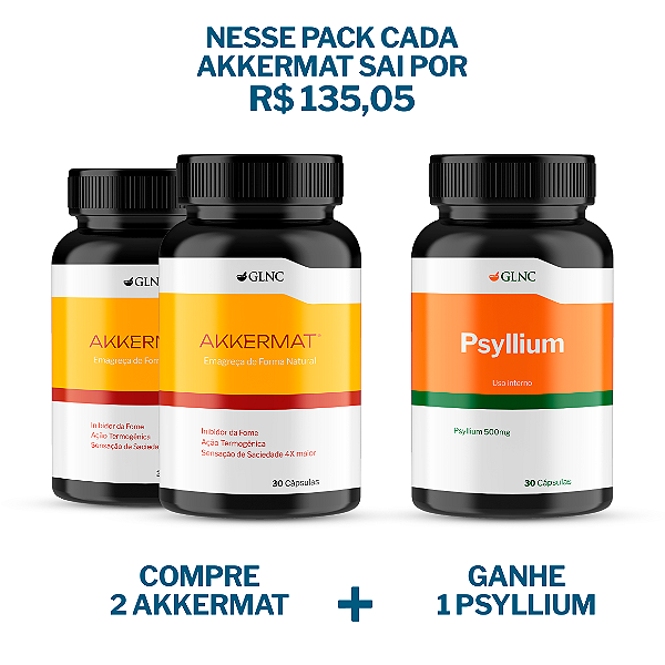 COMPRE 2 Akkermat® e GANHE 1 Psyllium