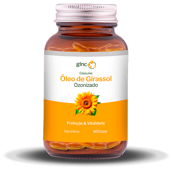 Óleo de Girassol Ozonizado em Cápsulas GLNC O³