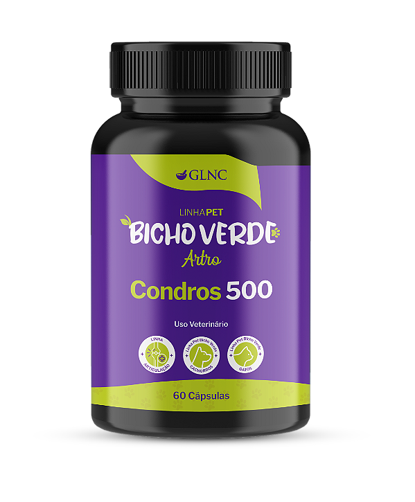Condros 500 - 60 Cápsulas | Linha Pet Bicho Verde