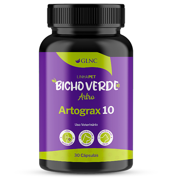Artrograx 10 - 30 Cápsulas | Linha Pet Bicho Verde