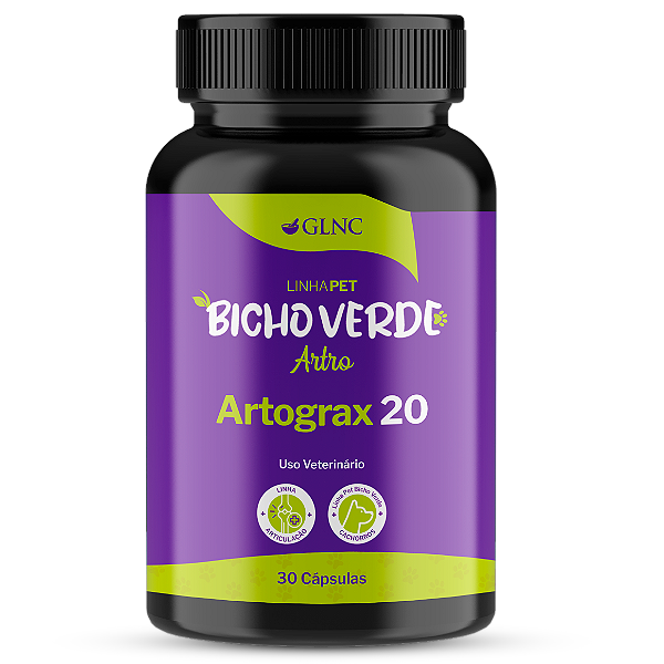 Artrograx 20 - 30 Cápsulas | Linha Pet Bicho Verde