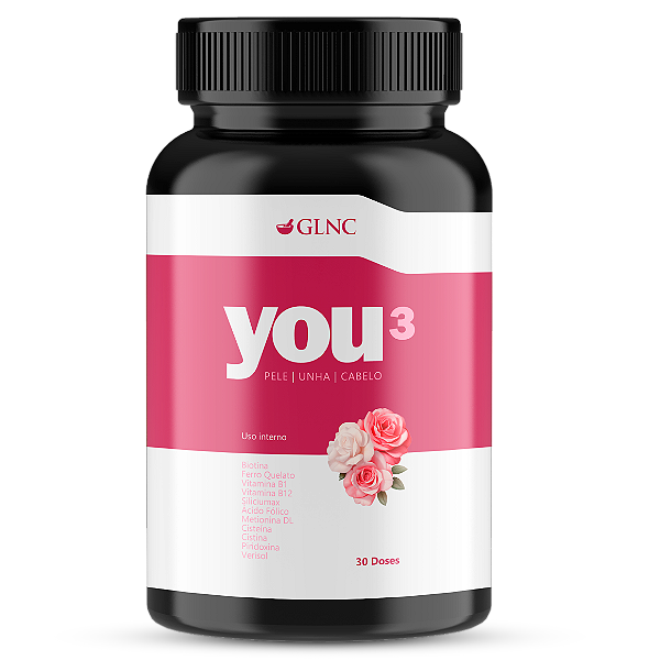 YOU3 - Pele | Unha | Cabelo - 30 Doses GLNC