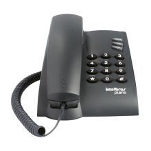 Telefone Intelbras Pleno com Fio s/ Chave de Bloqueio Preto - 4080051