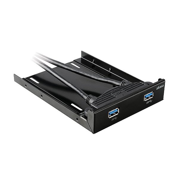 Adaptador de Baia 3.5" para 2.5" com 2 portas USB 3.0 - Akasa AK-HDA-09