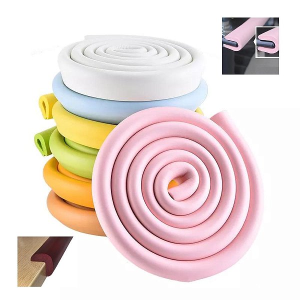 Protetor de Quina Canto Parede Mesa Móveis Bordas Fita Rolo Flexível Para Bebe