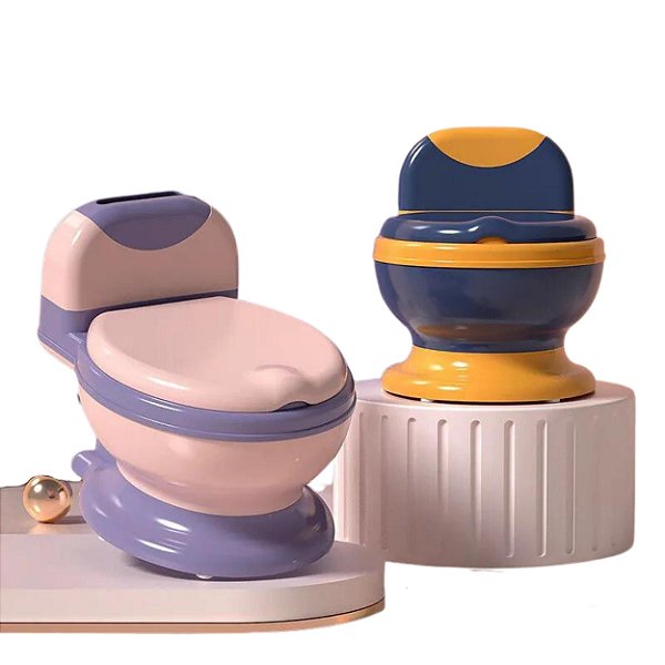 Vaso Penico Troninho Infantil Desfralde Porta Papel Higiênico Crianças Design Divertido Conforto Segurança Treinamento