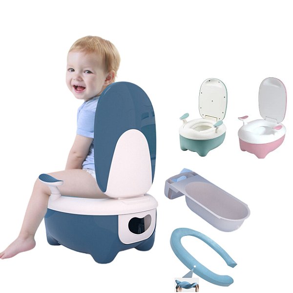 Penico Troninho Infantil Desfralde Vaso Crianças Design Divertido Conforto Segurança Treinamento Aprendizado Pratico