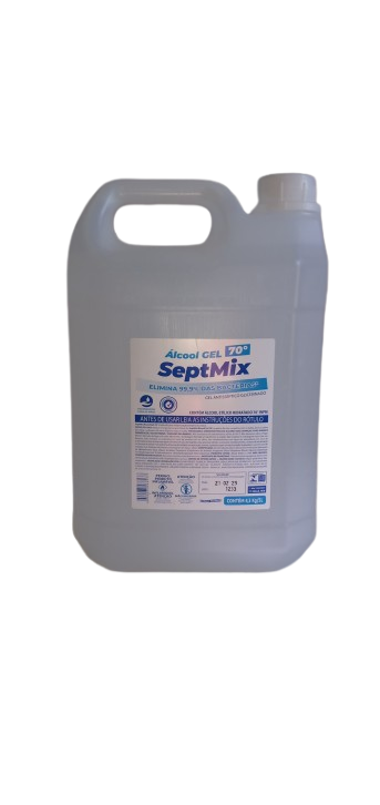 ALCOOL 70º   GEL  GALAO  5 LTS  (4,3 kg) UN