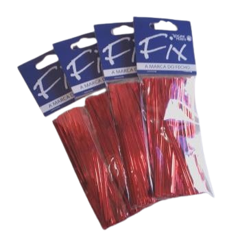 AMARRILHO VERMELHO 11 CM  C/100 UNS