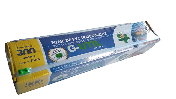 BOBINA  PVC.  C/TRILHO CORTANTE   38X300 MTS  =   CAIXA