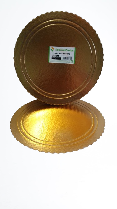 CAKE BOARD OURO 24 CM  - C/10