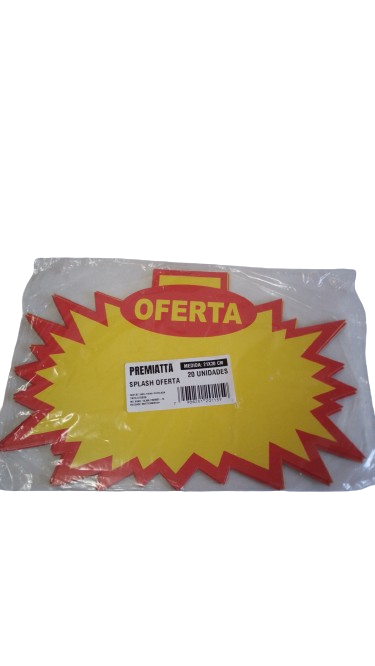 CARTAO SPLASH OFERTA 21X30   C/20  UNID.