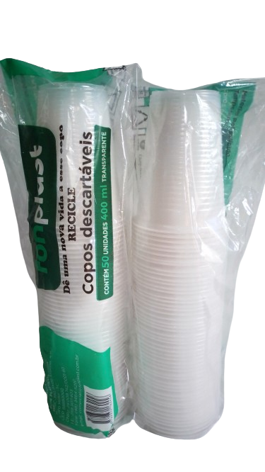 COPO PLASTICO  400  ML   C/50 UNID.   PCT