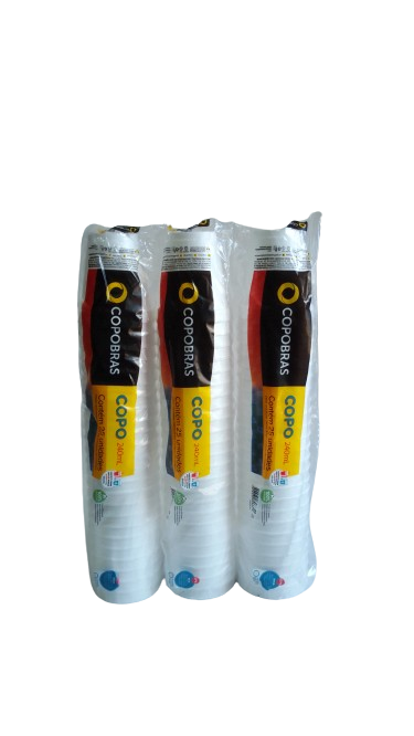 COPOBRAS COPO TERMICO 240  ML C/25 UNID.  PCT