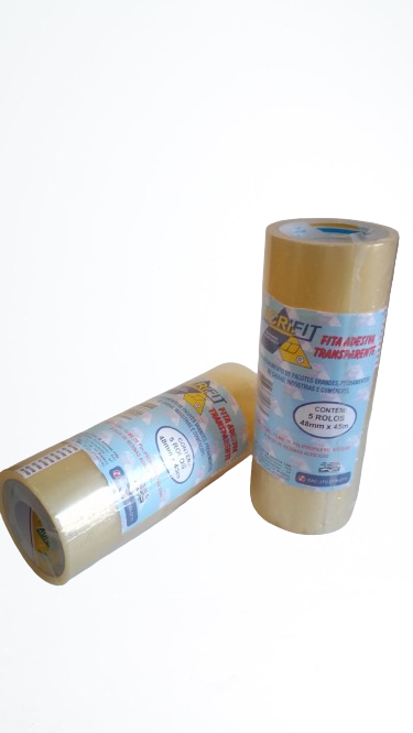 FITA ADESIVA 48X45  TRANSPARENTE  C/05 UNID.    PCT