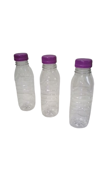 GARRAFA PLASTICA 300 ML TRANSPARENTE C/100 UNID. FARDO
