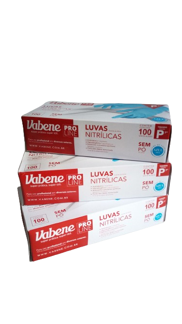 LUVA NITRILICA AZUL PEQUENA SEM /PÓ C/100 UNS