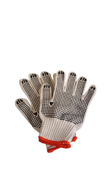 LUVA  PANO TRICOTADA BRANCA C/PIGMENTAÇAO   PCT  C/ 01 PAR