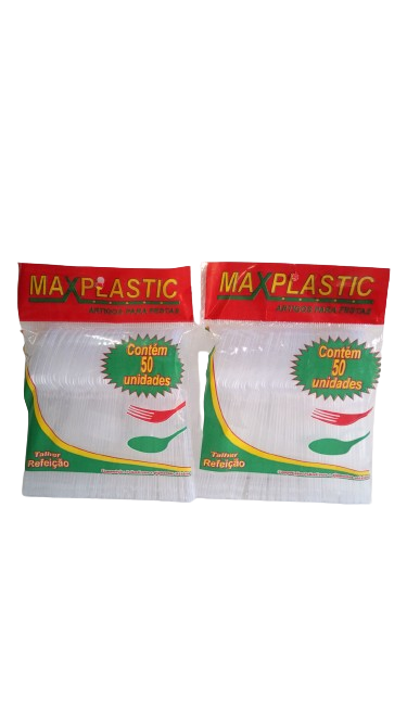 MAXPLASTIC COLHER  REFEIÇAO    C/50 UNID.  PCT
