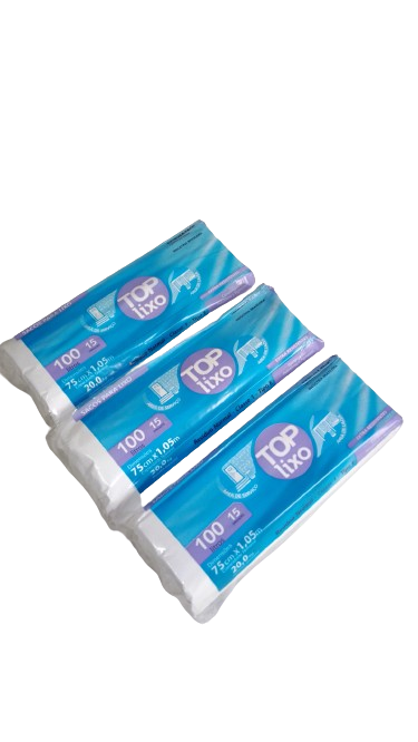SACO DE LIXO  BRANCO 100 lts (rolo)   c/15 UNID.   PCT