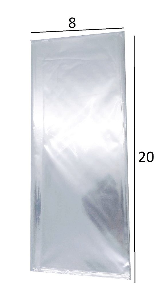 SACO PLASTICO  VIRGEM PP 08X20   0,6     (1 kg)