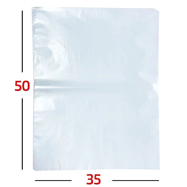 SACO PLASTICO  VIRGEM PP 35X50   0,6     (1 kg)