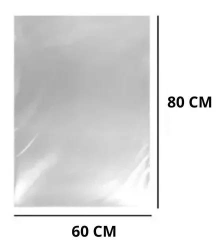 SACO PLASTICO  VIRGEM PP 60X80   0,6     (1 kg)