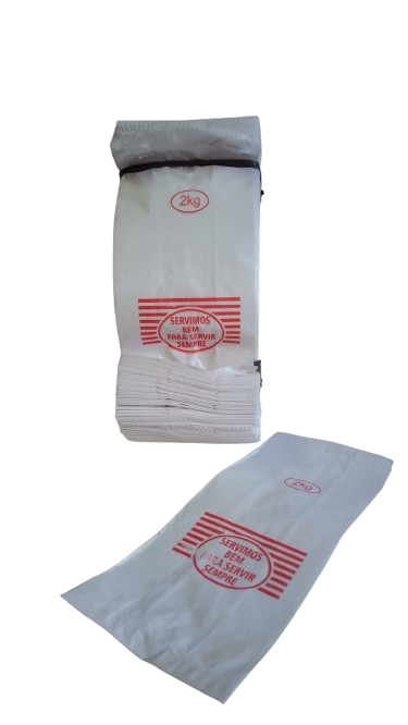 SACO PAPEL KRAFT BCO  02  KG  C/500 UNID.  (SERVIMOS BEM )GR. 30