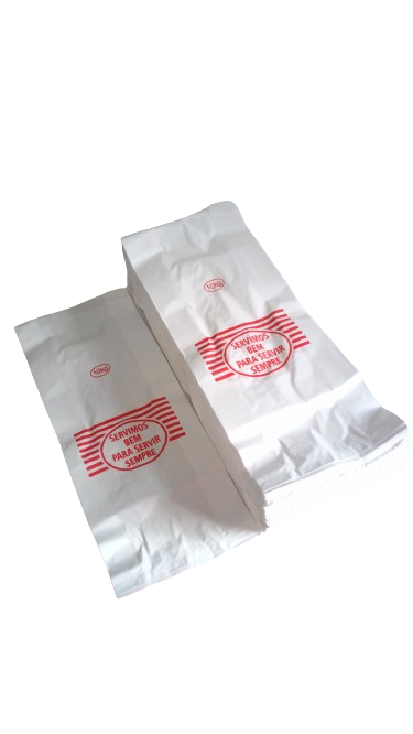 SACO PAPEL KRAFT BCO  10 KG  C/500 UNID.  (SERVIMOS BEM )GR. 30