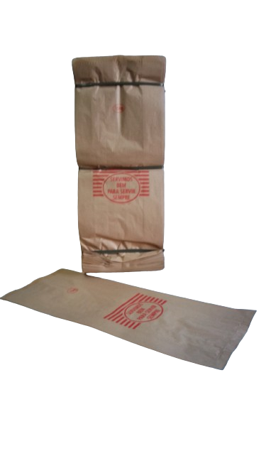 SACO DE PAPEL KRAFT NATURAL  15 KG  C/500 UNID.  (SERVIMOS BEM )  GR. 35