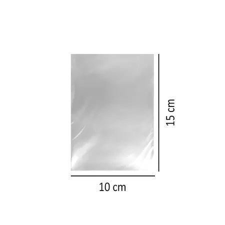 SACO PLASTICO VIRGEM  P.E   10X15  C/1000  UNID.    PCT
