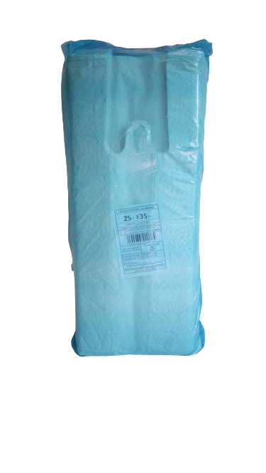 SACOLA PLASTICA  BRANCA VIRGEM 25X35  C/ 2.500 KG     PCT