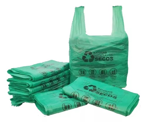 SACOLA PLASTICA VERDE MODELO   48X55  C/ 3 KG       PCT
