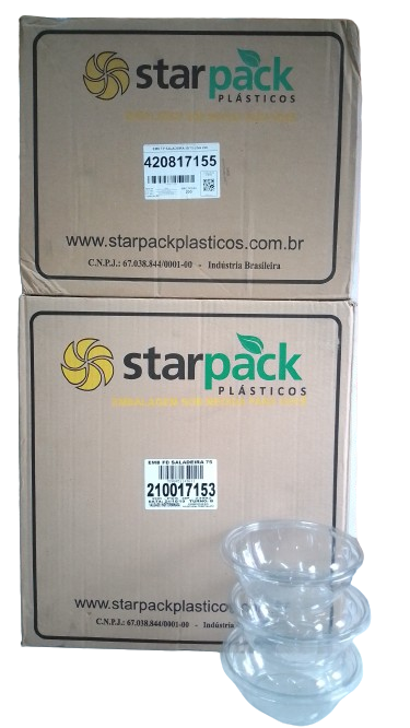 STARPACK SALADEIRA 75 (750 ml)  C/200 UNID.  CAIXA