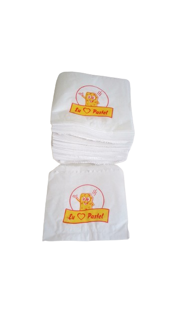 SACO DE PAPEL  PASTEL   FP - KRAFT BCO  C/500 UNID.  PCT     IMPRESSO