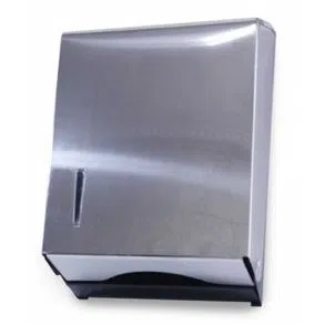 TOALHEIRO AMERICANO GRANDE P/ INTERFOLHA 3 DOBRAS EM AÇO INOX  UNID.  (6711)