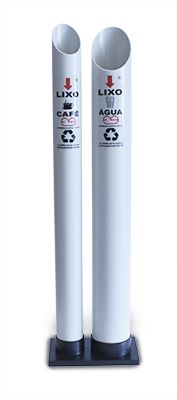 LIXEIRA DUPLA PARA COPO  AGUA E CAFE  UNID. (6702)