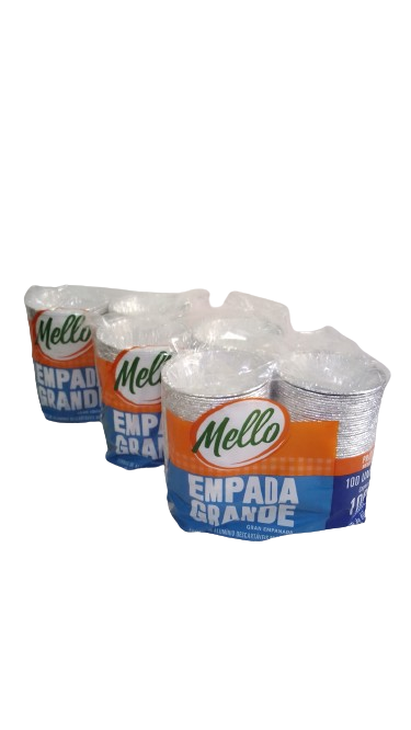 MELLO  FORMA  EMPADA  ALUMINIO 100 ML C/100   PCT
