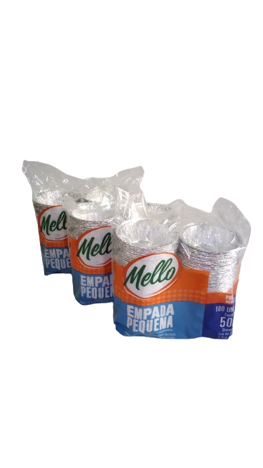 MELLO  FORMA  EMPADA  ALUMINIO  50  ML C/100  PCT