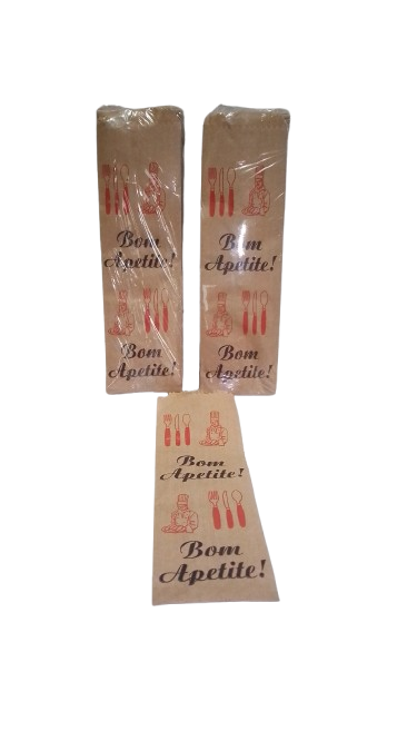 SACO DE  PAPEL KRAFT NATURAL   P/TALHER     C/500 UNID.  PCT